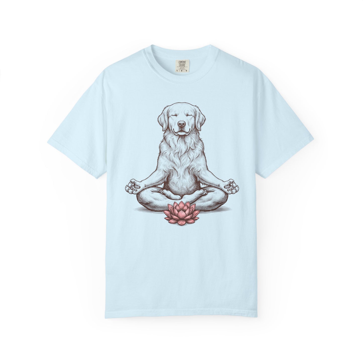 Golden Retriever State of Mind T-Shirt in Chambray from When Dogs Fly