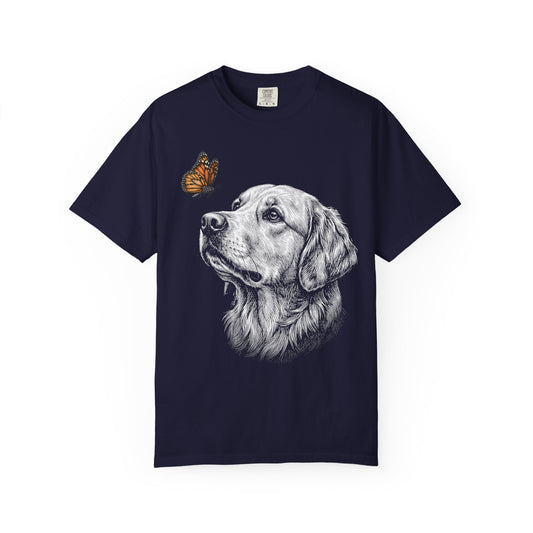 Hello Butterfly Golden Retriever T-Shirt