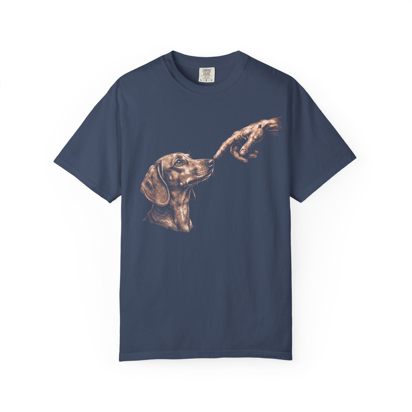 The Big Boop Dachshund T-Shirt in Midnight from When Dogs Fly