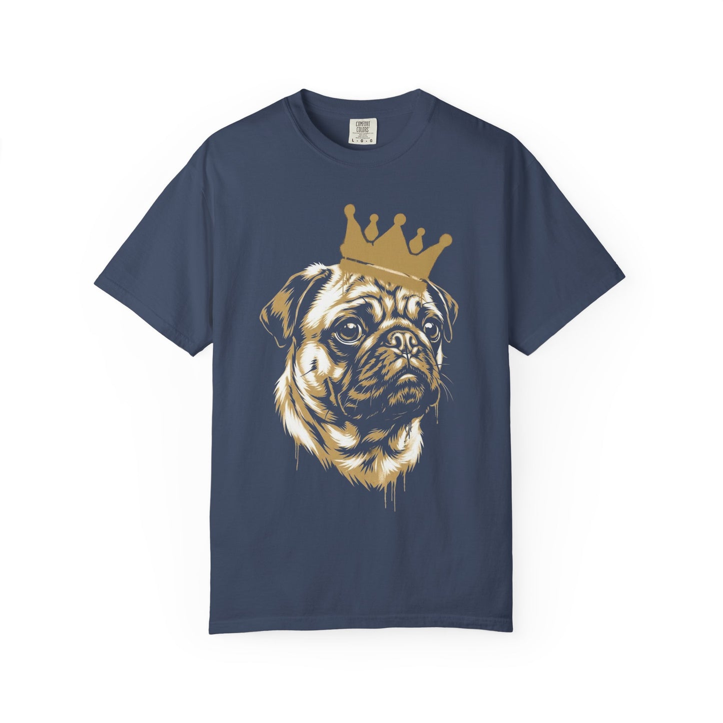 Long Live the Pug T-Shirt in Midnight from When Dogs Fly