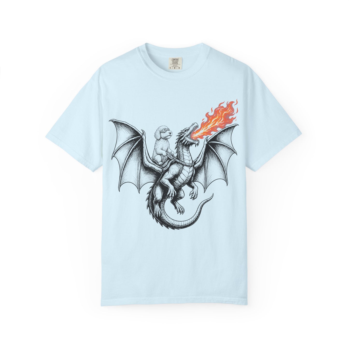 Dragon Riding Labradoodle T-Shirt