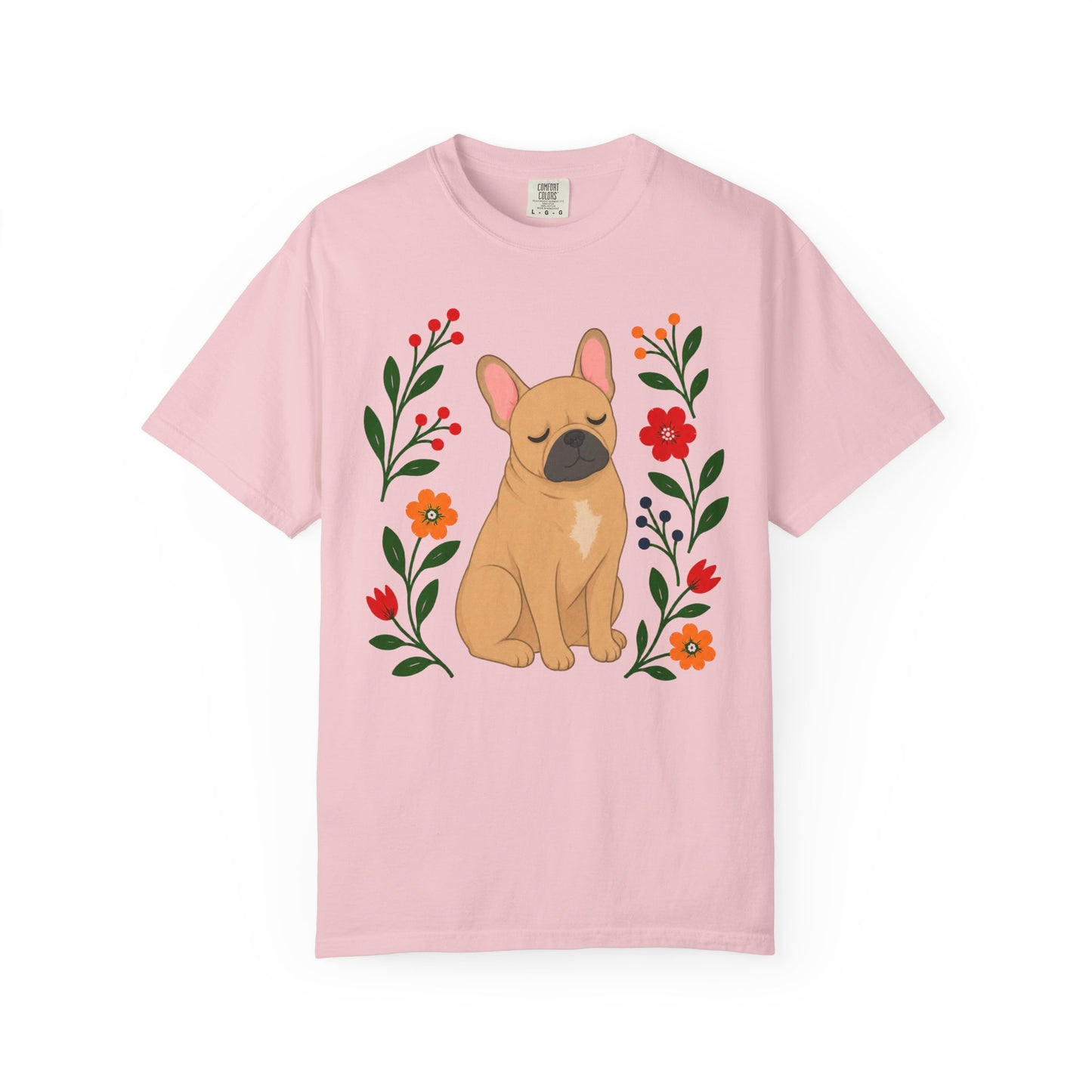 Wildflower Daydreaming French Bulldog T-Shirt