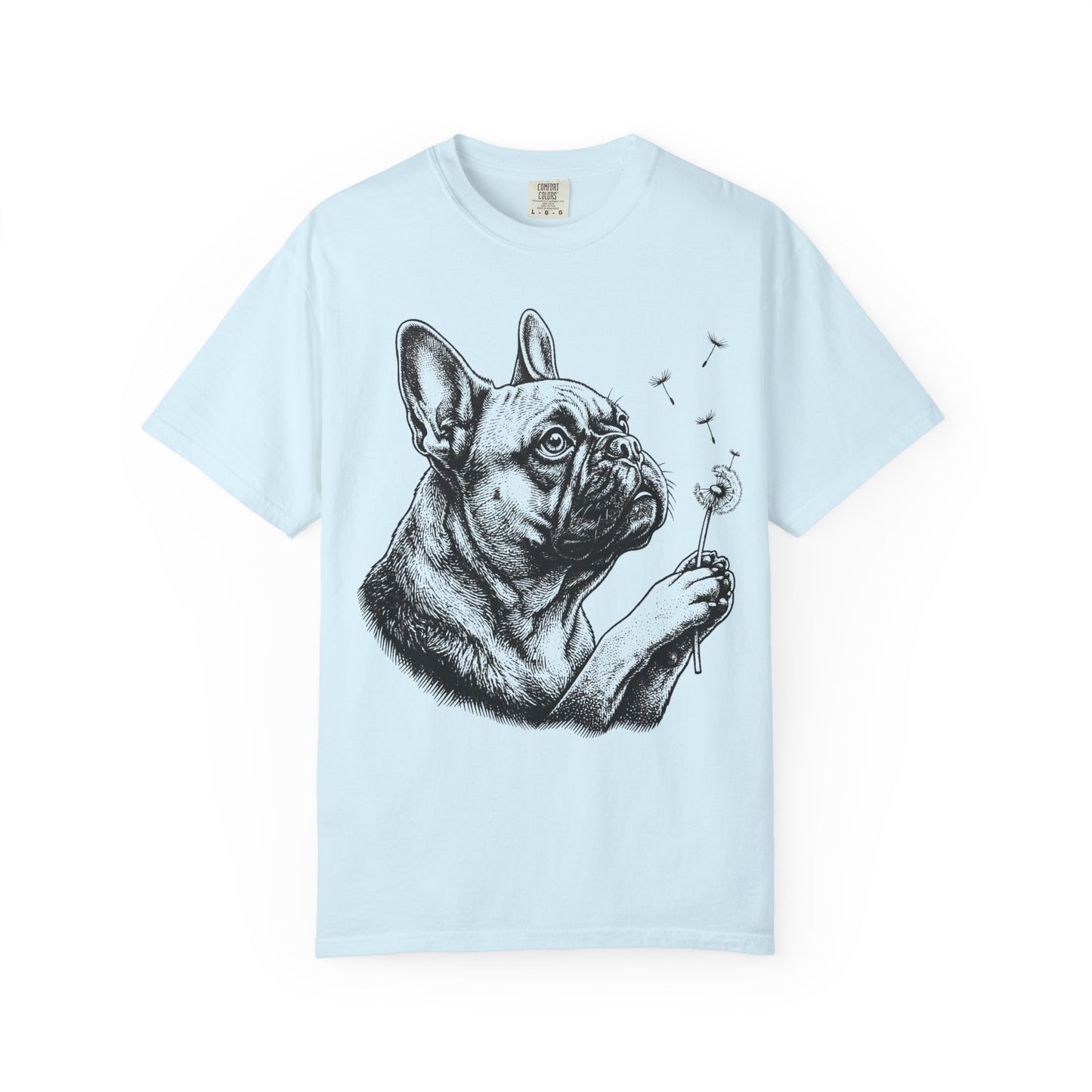 French Bulldog Dandelion Seeds T-Shirt