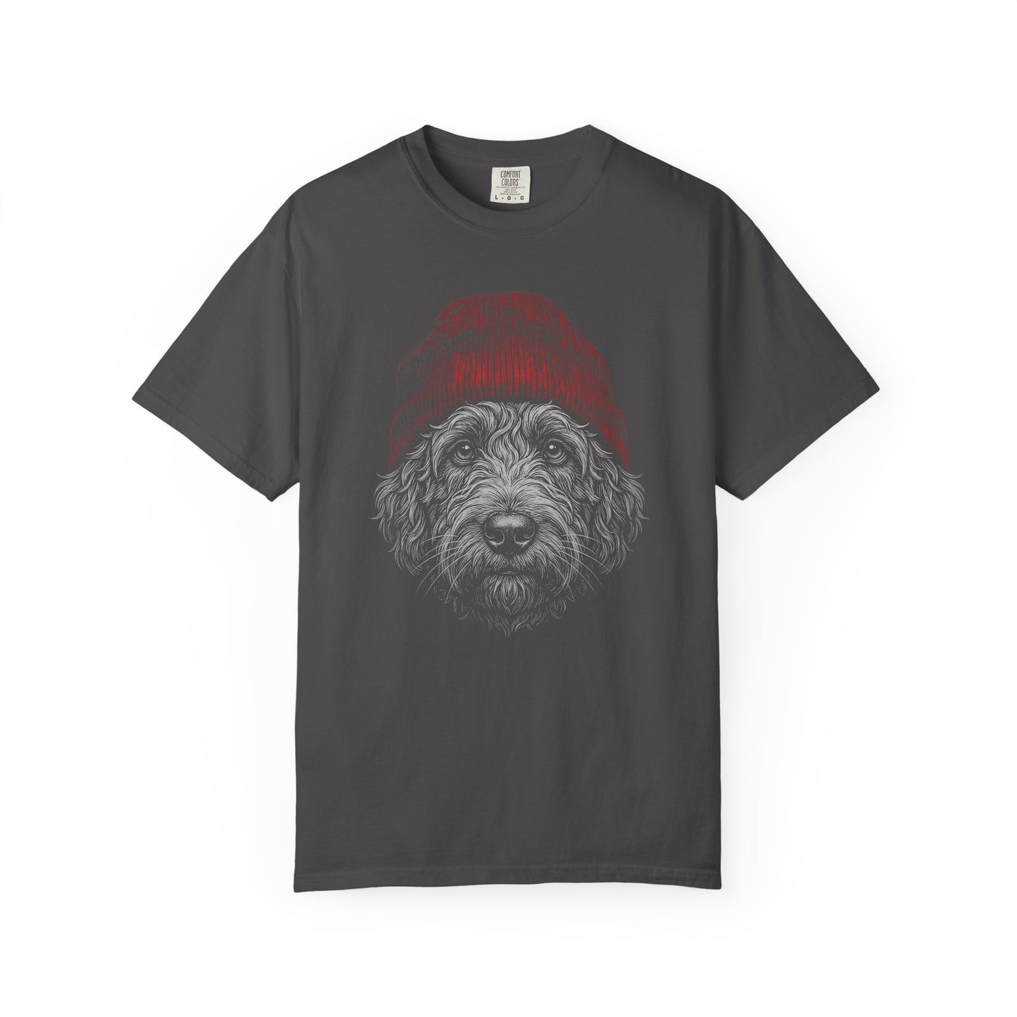 Red Beanie Labradoodle T-Shirt