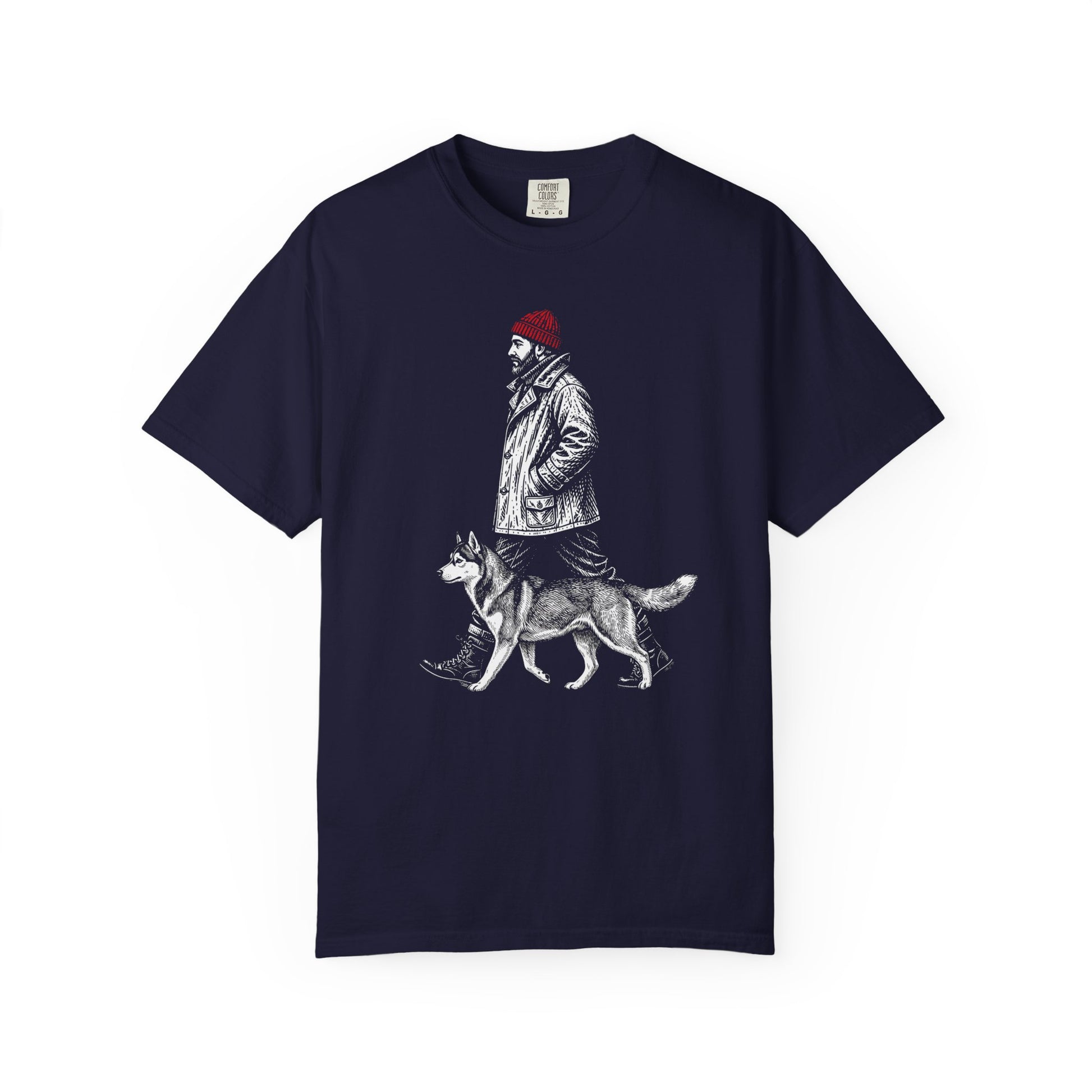 Good Company Vintage Siberian Husky T-Shirt in True Navy from When Dogs Fly