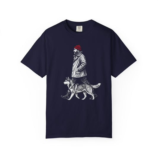 Good Company Vintage Siberian Husky T-Shirt in True Navy from When Dogs Fly