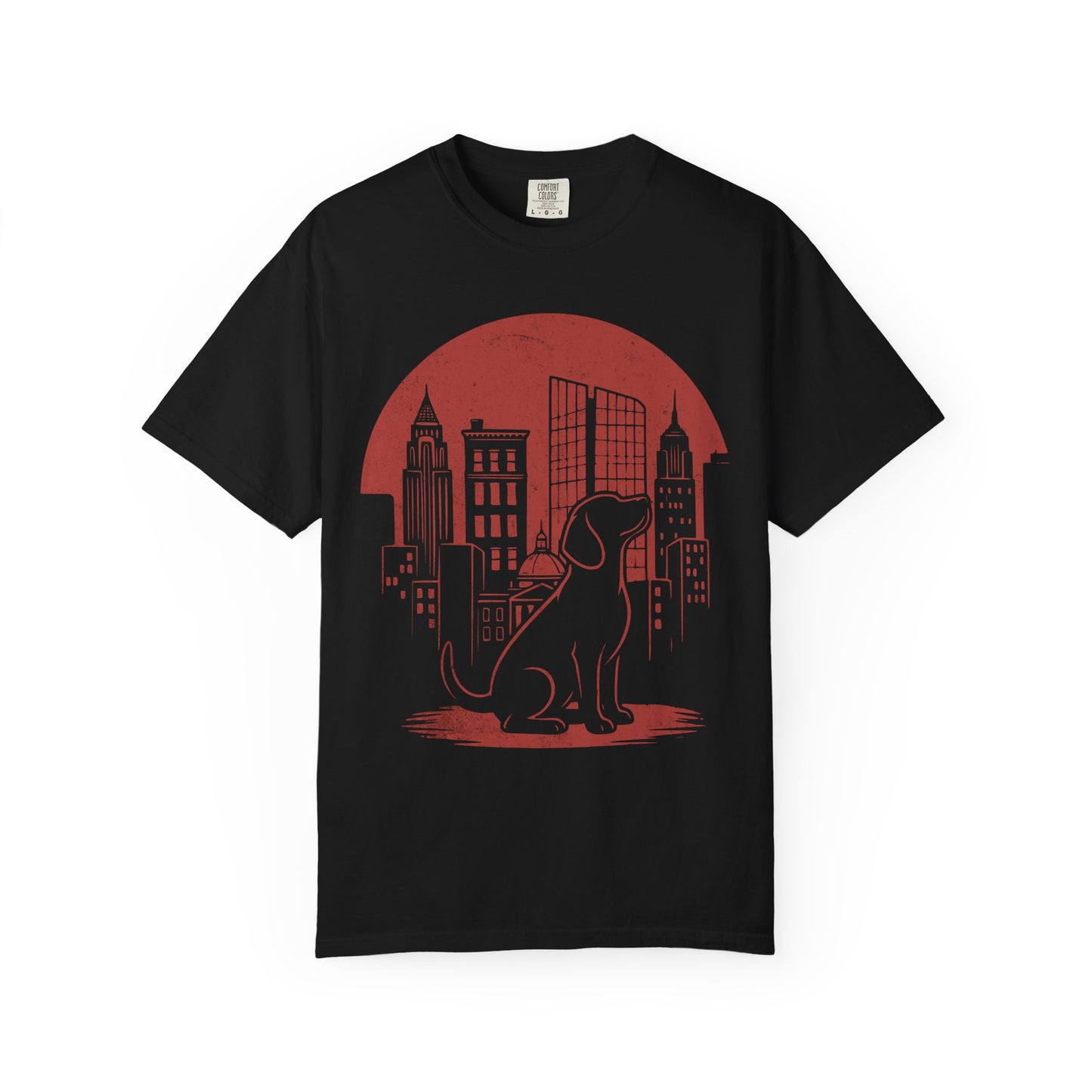 Big City Beagle T-Shirt in Black from When Dogs Fly