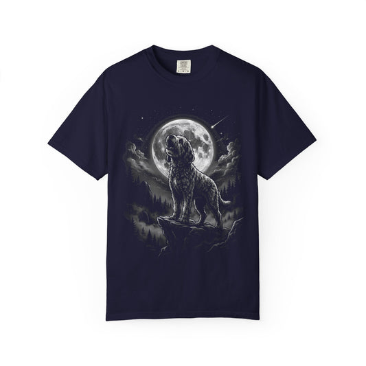 Born to Howl Labradoodle T-Shirt in True Navy from When Dogs Fly
