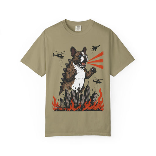 Unleashed French Bulldog T-Shirt in Khaki from When Dogs Fly