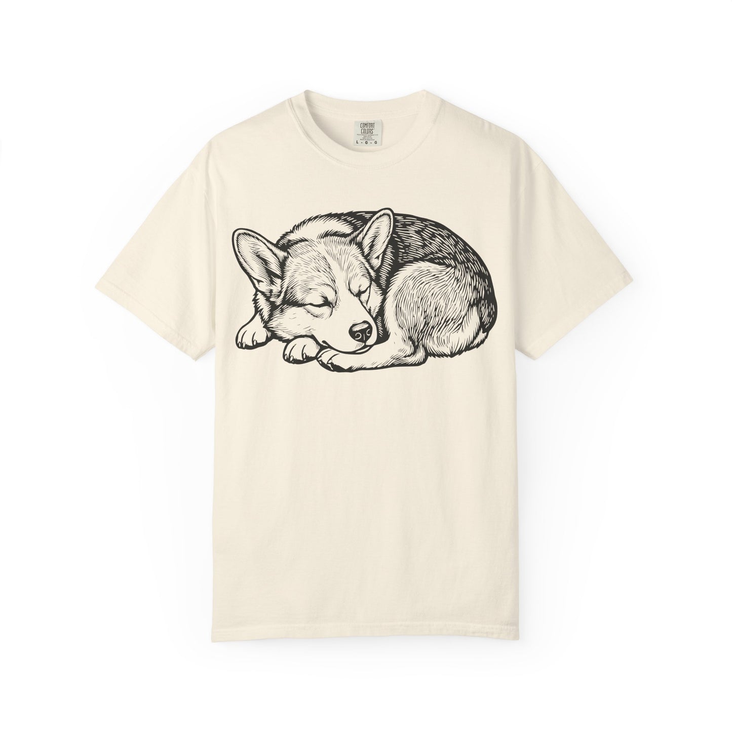 Cozy Nap Time Corgi T-Shirt from When Dogs Fly