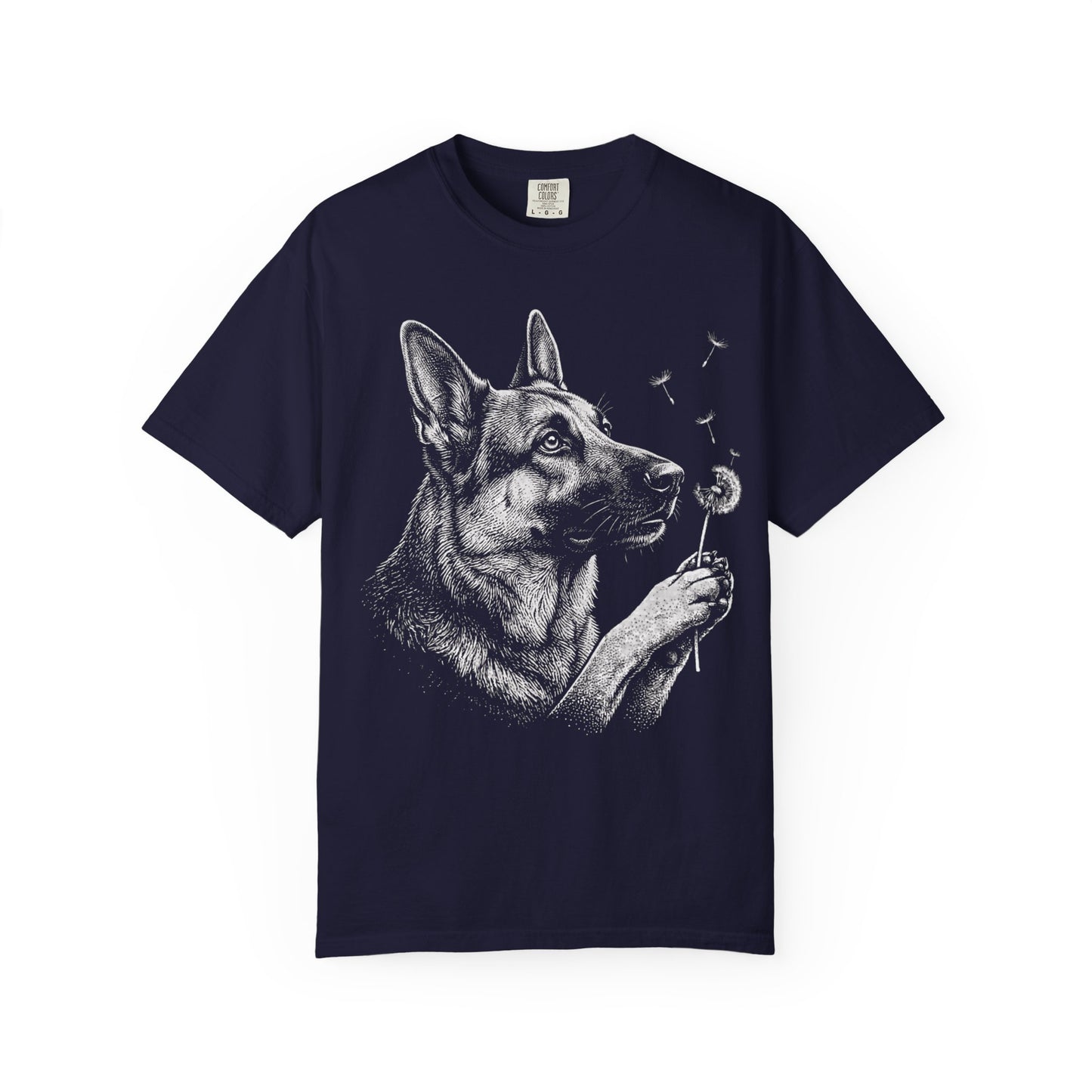 German Shepherd Dandelion Seeds T-Shirt