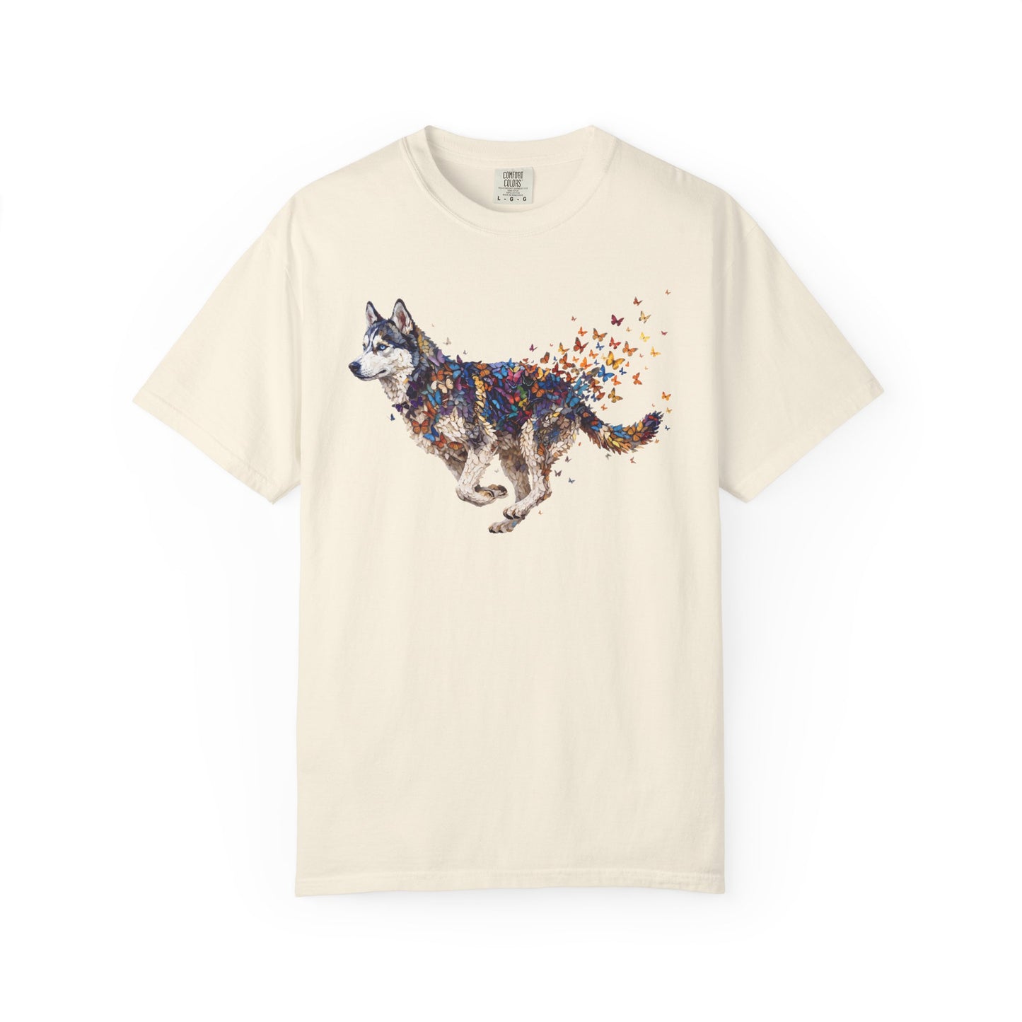 Wild & Free Siberian Husky T-Shirt in Ivory from When Dogs Fly