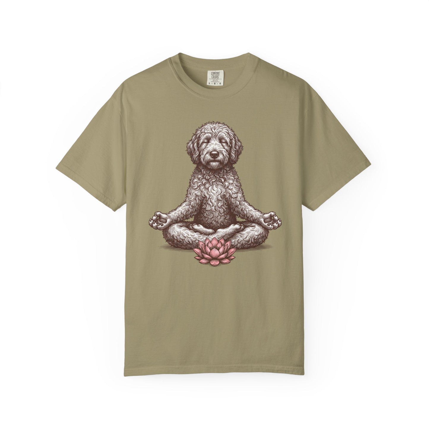 Labradoodle State of Mind T-Shirt in Khaki from When Dogs Fly