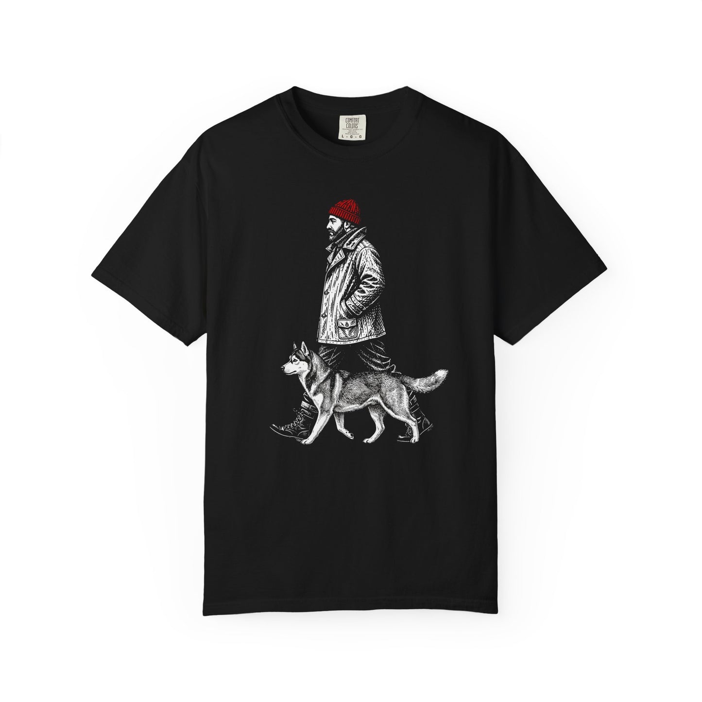 Good Company Vintage Siberian Husky T-Shirt in Black from When Dogs Fly