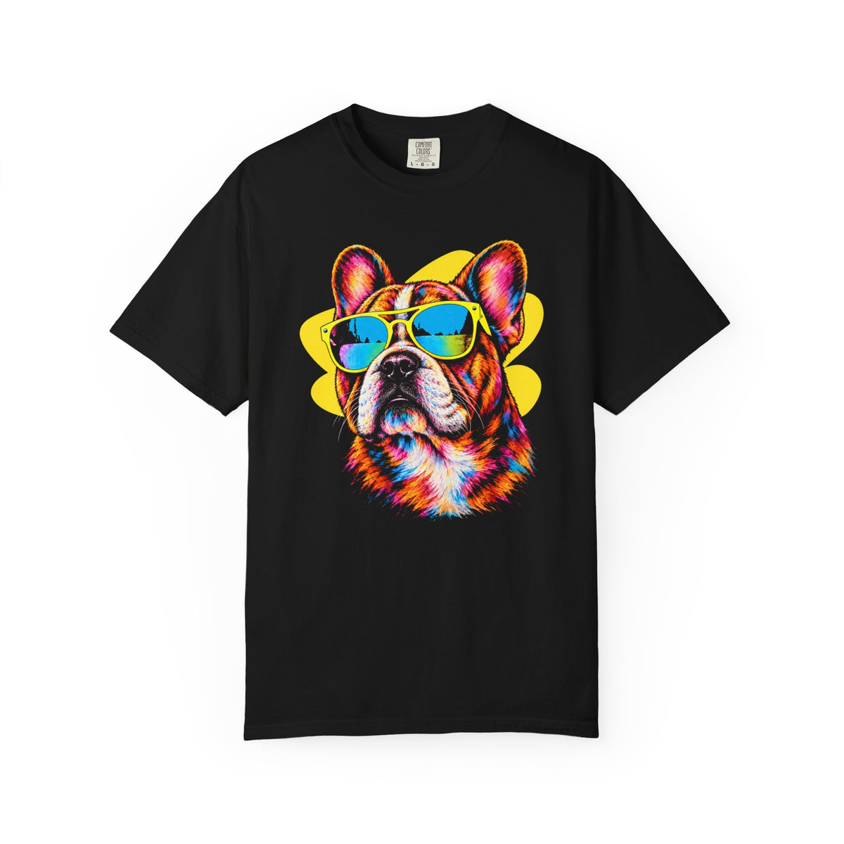 Pawsitively Stylish French Bulldog T-Shirt in Black from When Dogs Fly