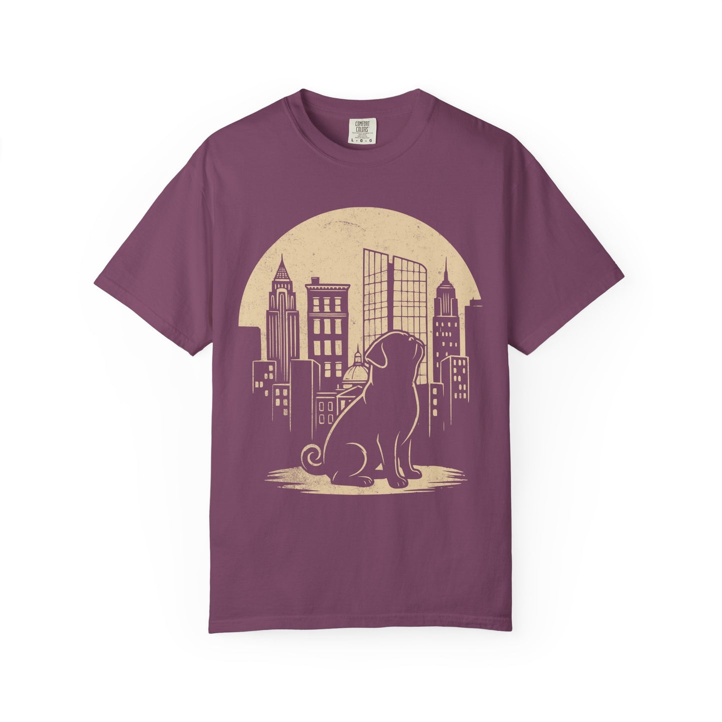 Big City Pug T-Shirt in Berry from When Dogs Fly
