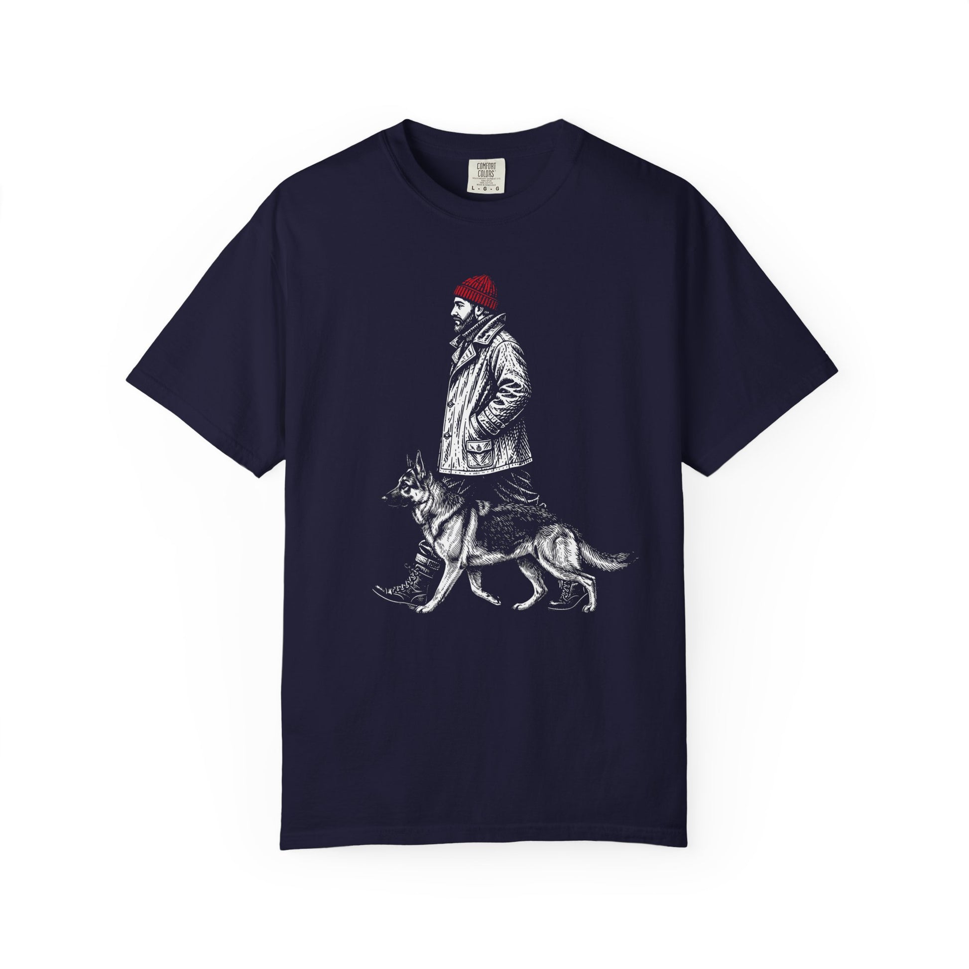 Good Company Vintage German Shepherd T-Shirt in True Navy from When Dogs Fly