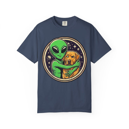 Every Alien Needs a Labrador Retriever T-Shirt in Midnight from When Dogs Fly