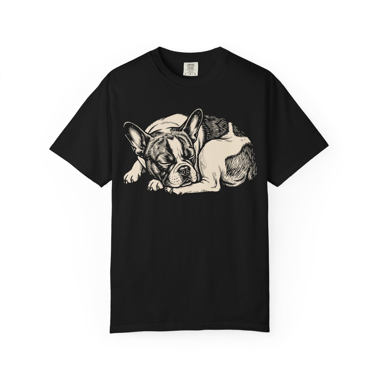 Cozy Nap Time French Bulldog T-Shirt from When Dogs Fly
