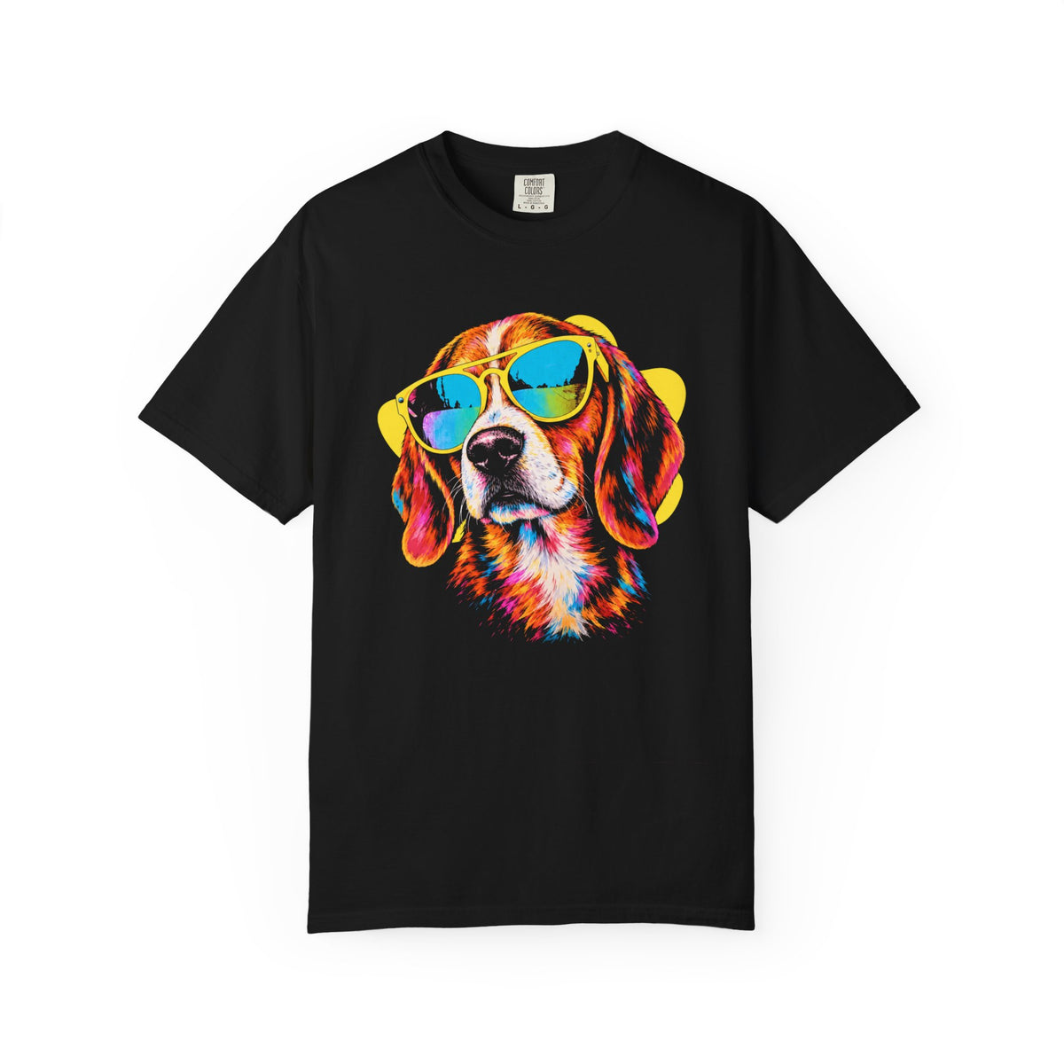 Pawsitively Stylish Beagle T-Shirt in Black from When Dogs Fly