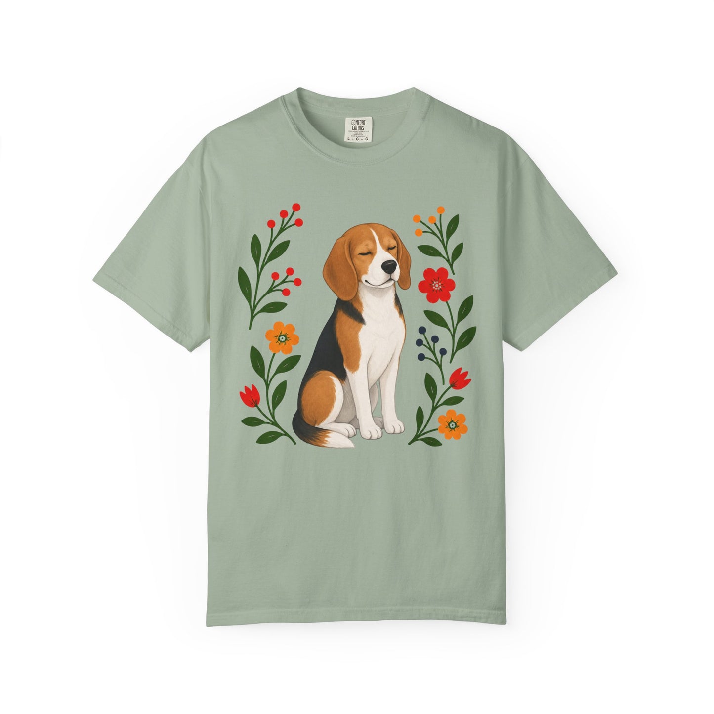 Wildflower Daydreaming Beagle T-Shirt