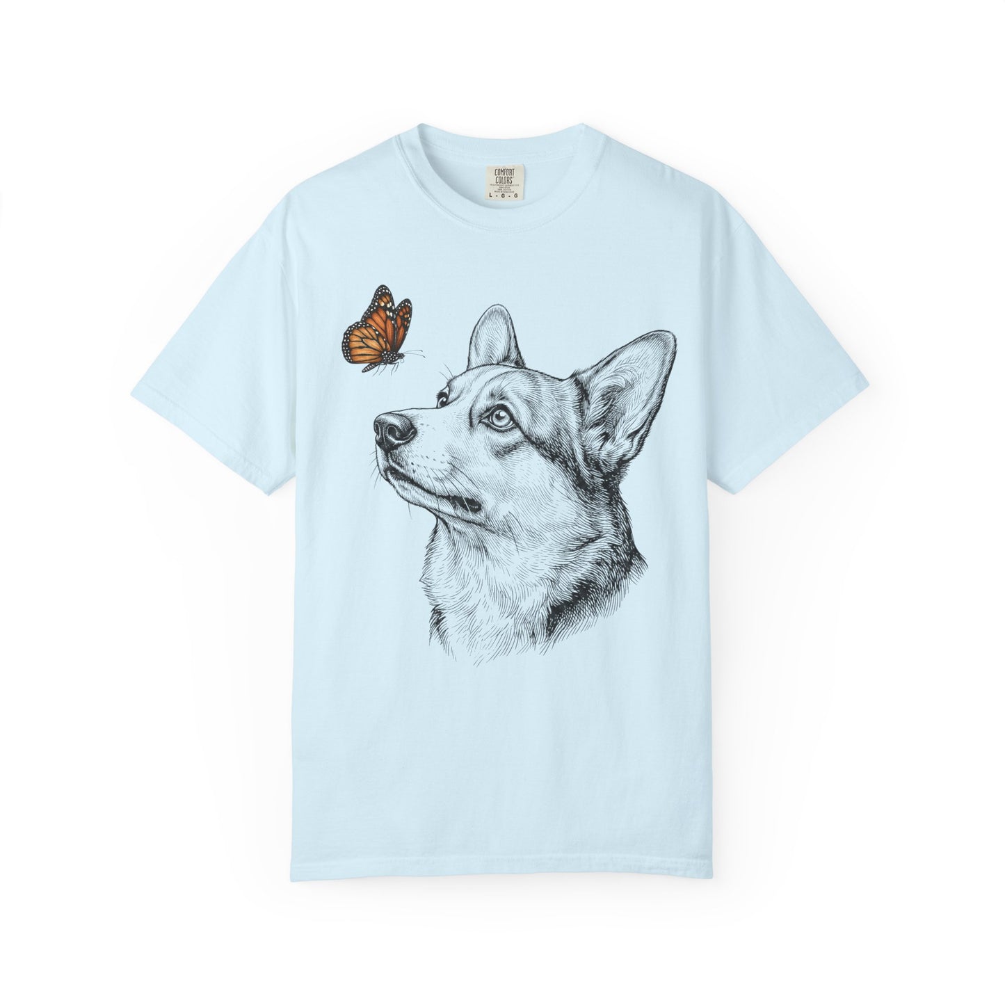 Hello Butterfly Corgi T-Shirt