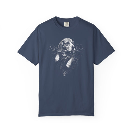 Beagle Dog Paddle T-Shirt in Midnight from When Dogs Fly