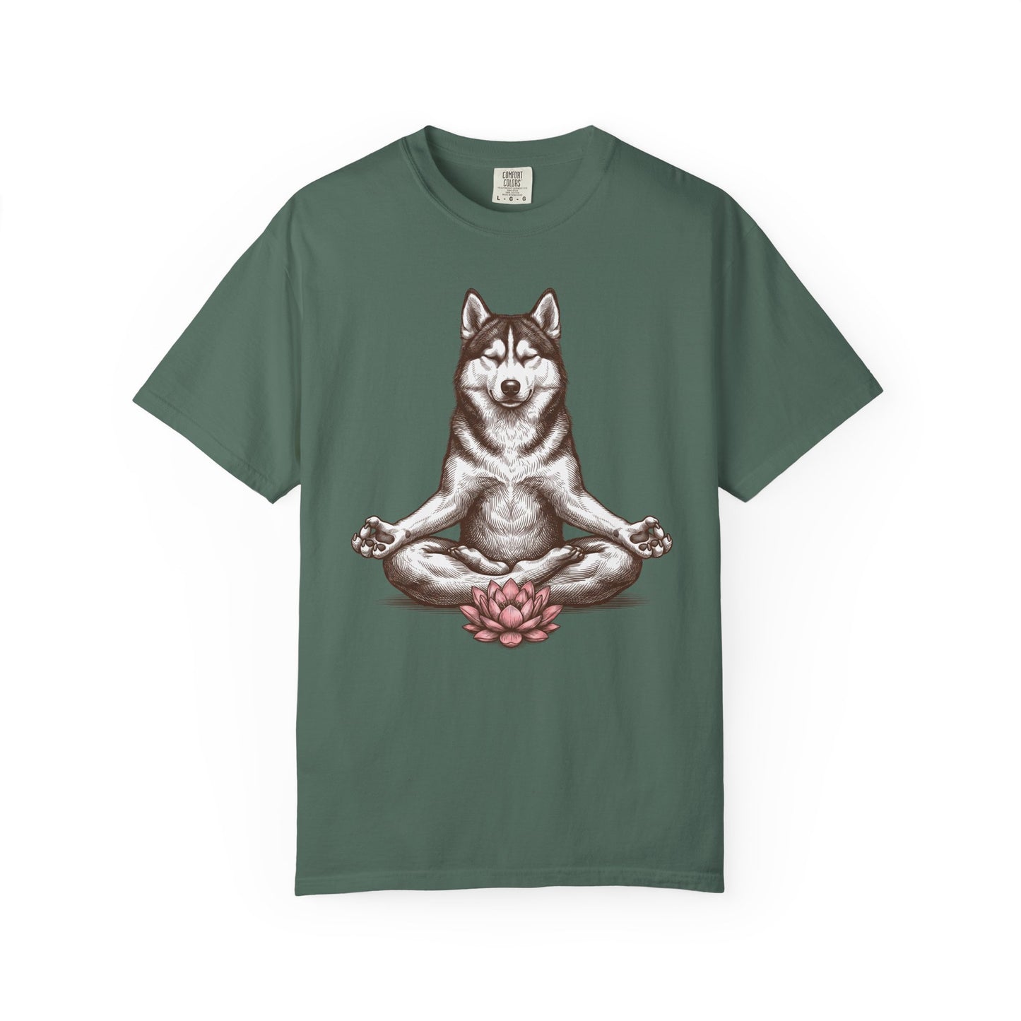 Siberian Husky State of Mind T-Shirt in Blue Spruce from When Dogs Fly