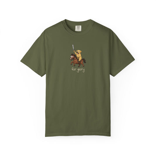For Glory Labrador Retriever T-Shirt in Hemp from When Dogs Fly