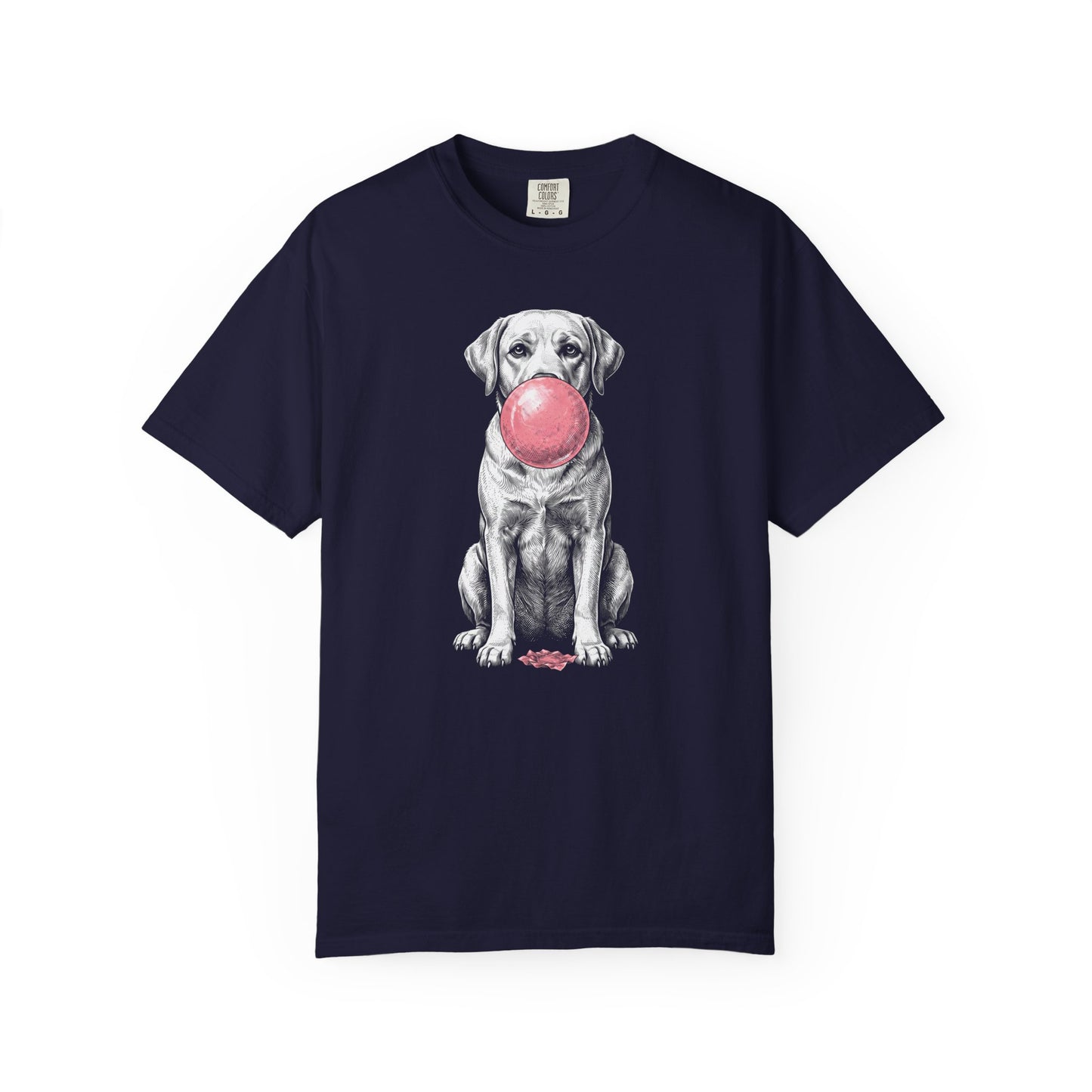 Bubblegum Labrador Retriever T-Shirt in True Navy from When Dogs Fly
