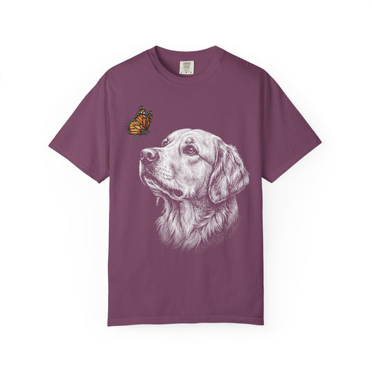 Hello Butterfly Golden Retriever T-Shirt