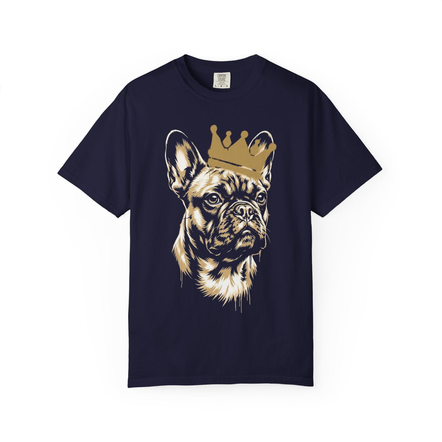 Long Live the French Bulldog T-Shirt in True Navy from When Dogs Fly