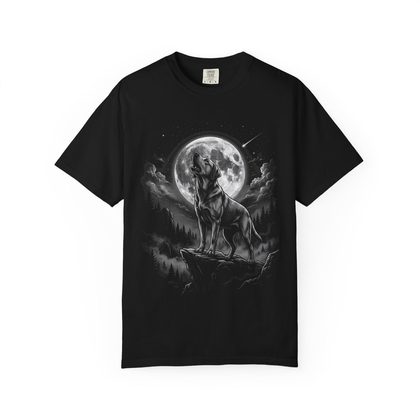Born to Howl Labrador Retriever T-Shirt in Black from When Dogs Fly