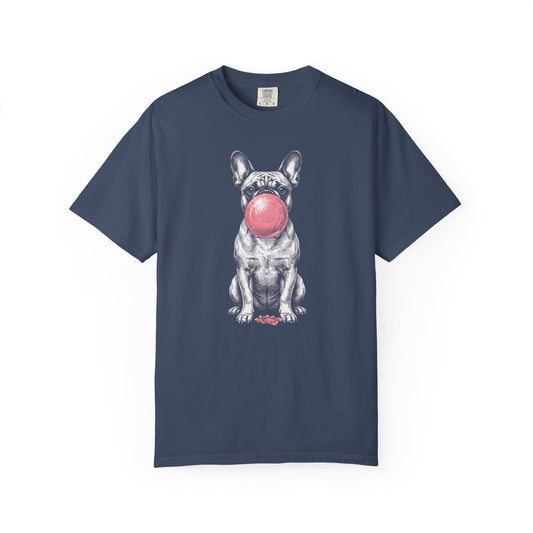 Bubblegum French Bulldog T-Shirt in Midnight from When Dogs Fly