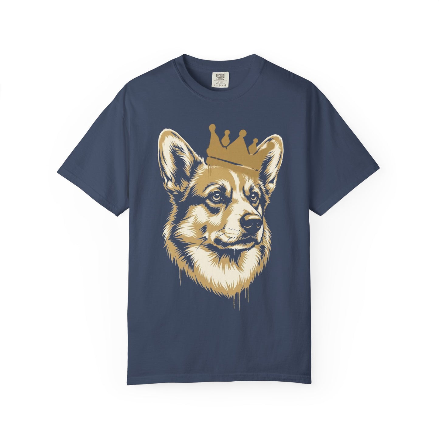 Long Live the Corgi T-Shirt in Midnight from When Dogs Fly