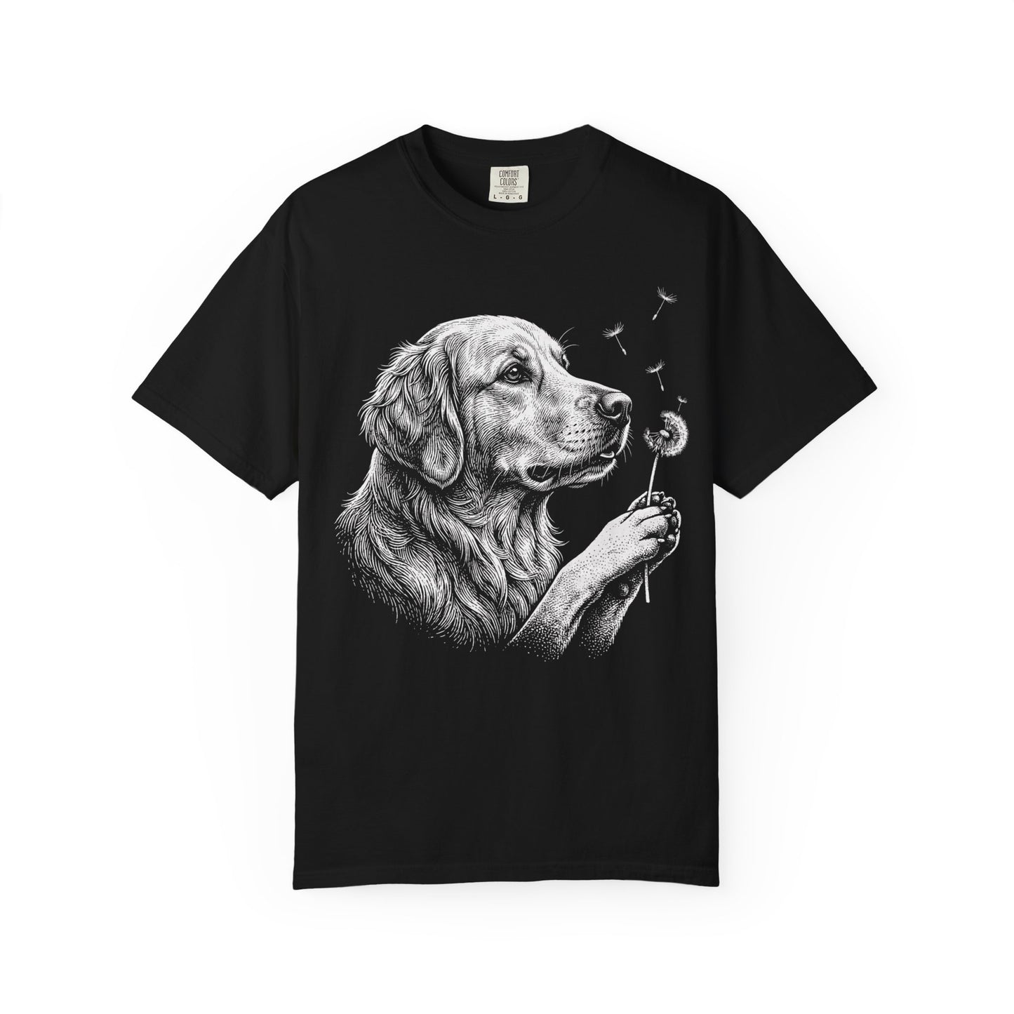 Golden Retriever Dandelion Seeds T-Shirt