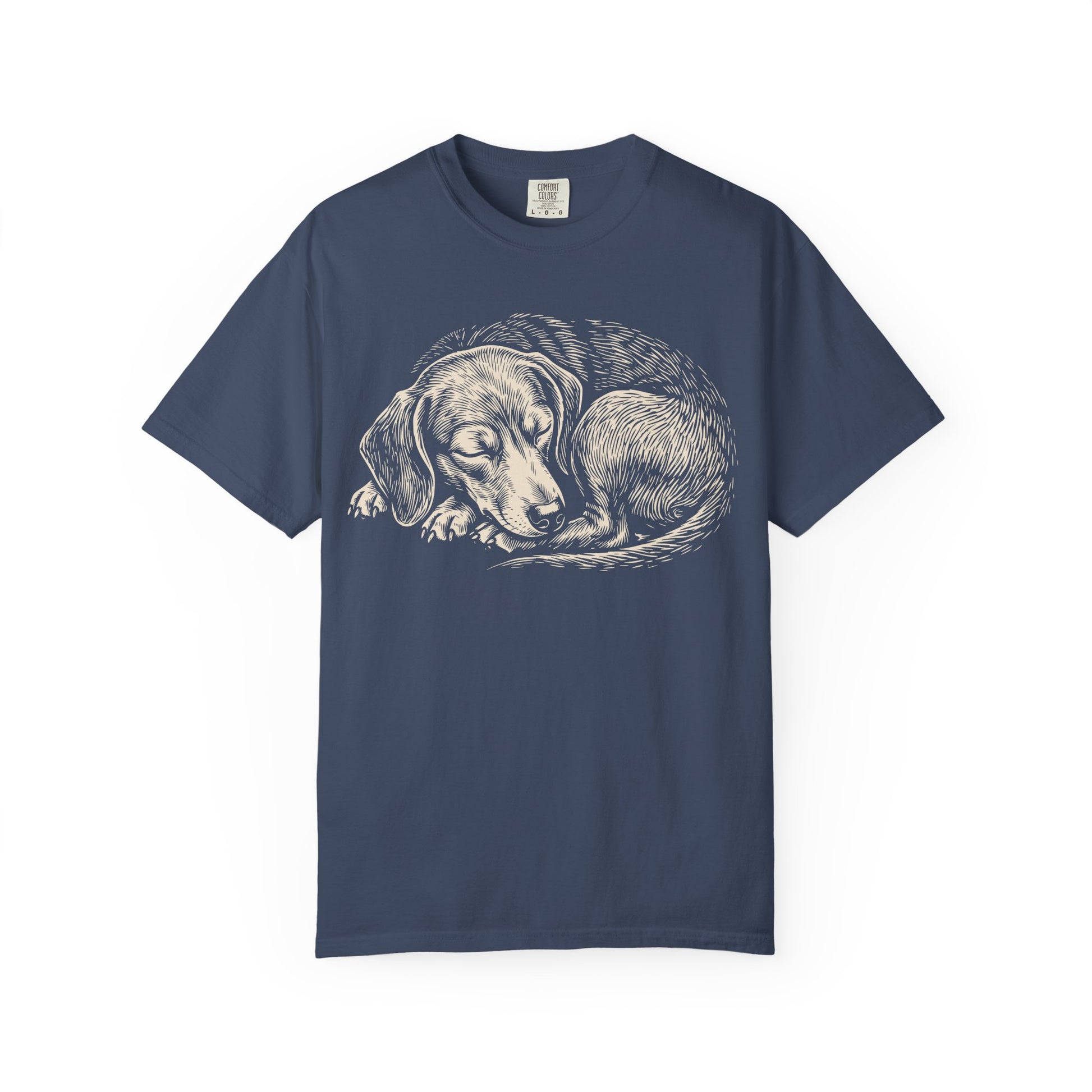 Cozy Nap Time Dachshund T-Shirt from When Dogs Fly