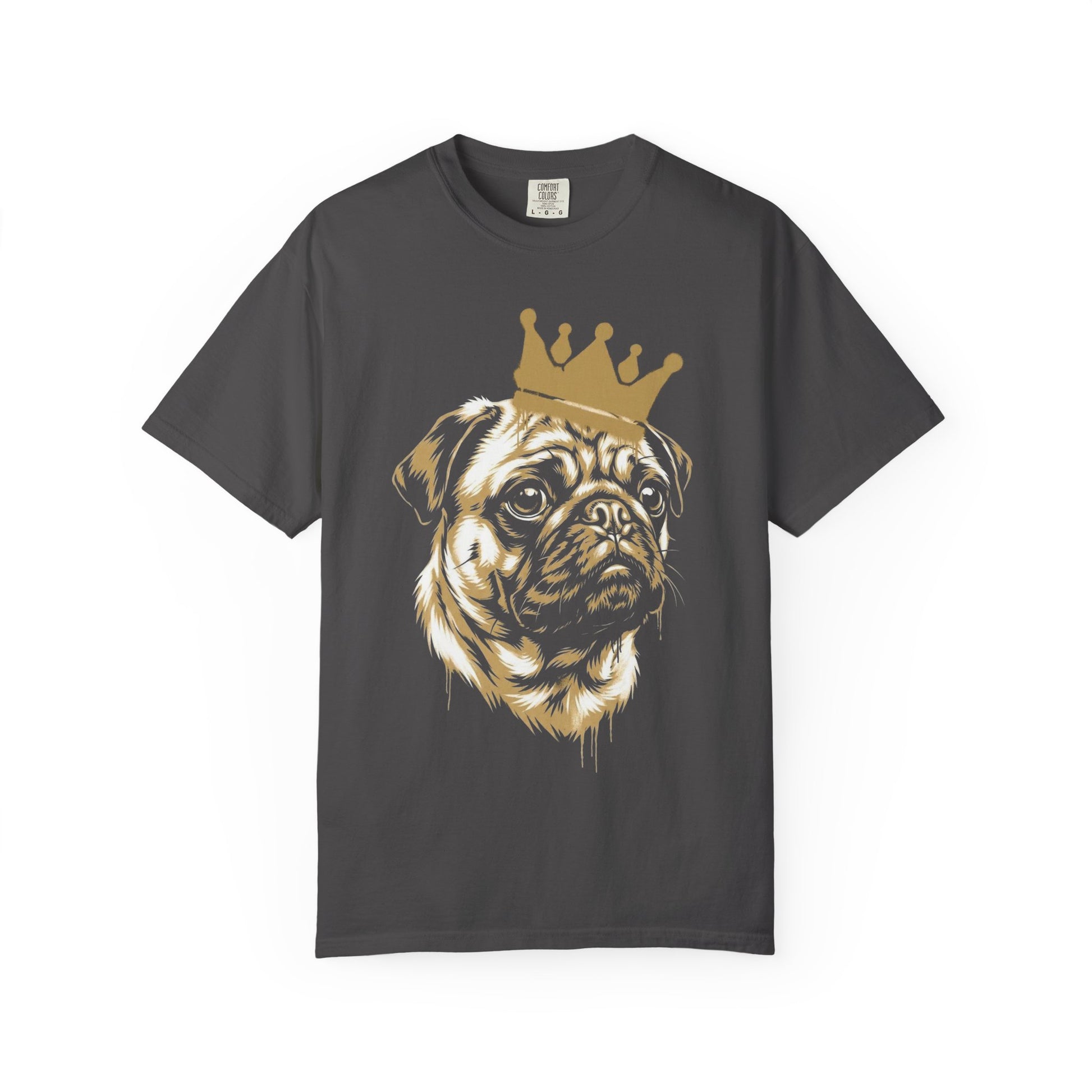 Long Live the Pug T-Shirt in Graphite from When Dogs Fly
