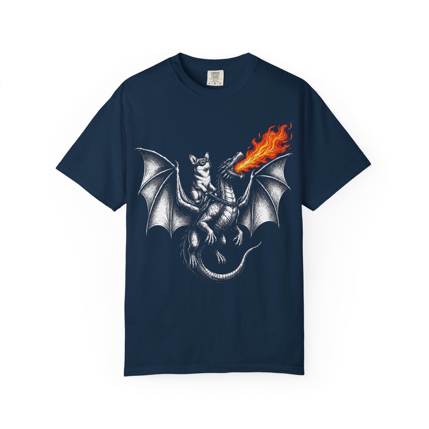 Dragon Riding Corgi T-Shirt