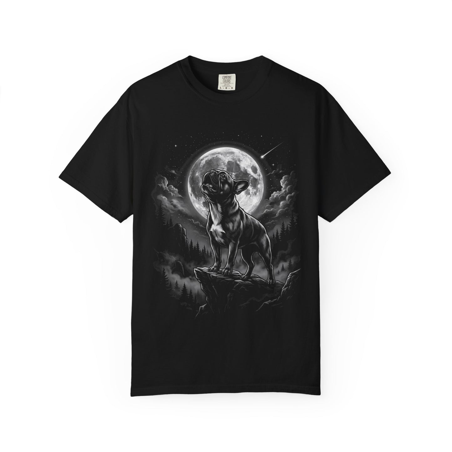 Born to Howl French Bulldog T-Shirt in Black from When Dogs Fly