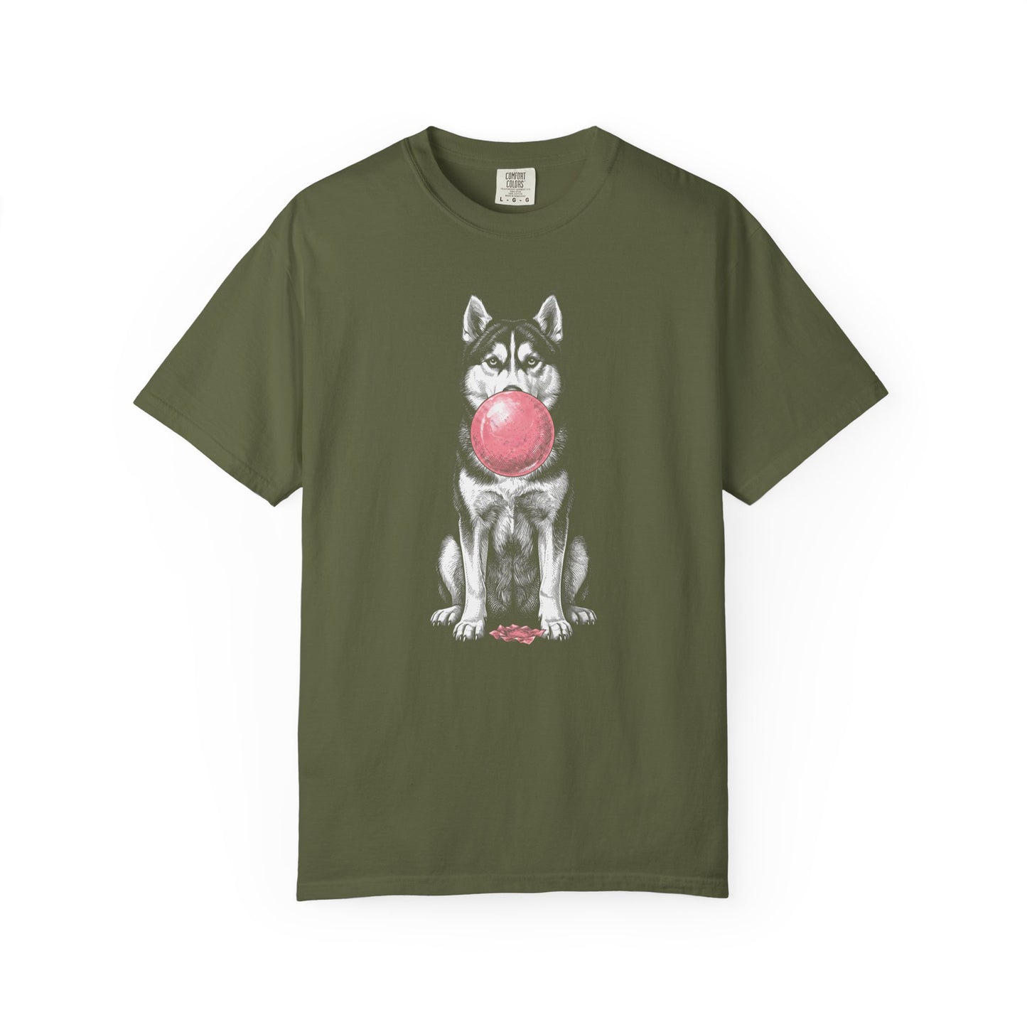 Bubblegum Siberian Husky T-Shirt
