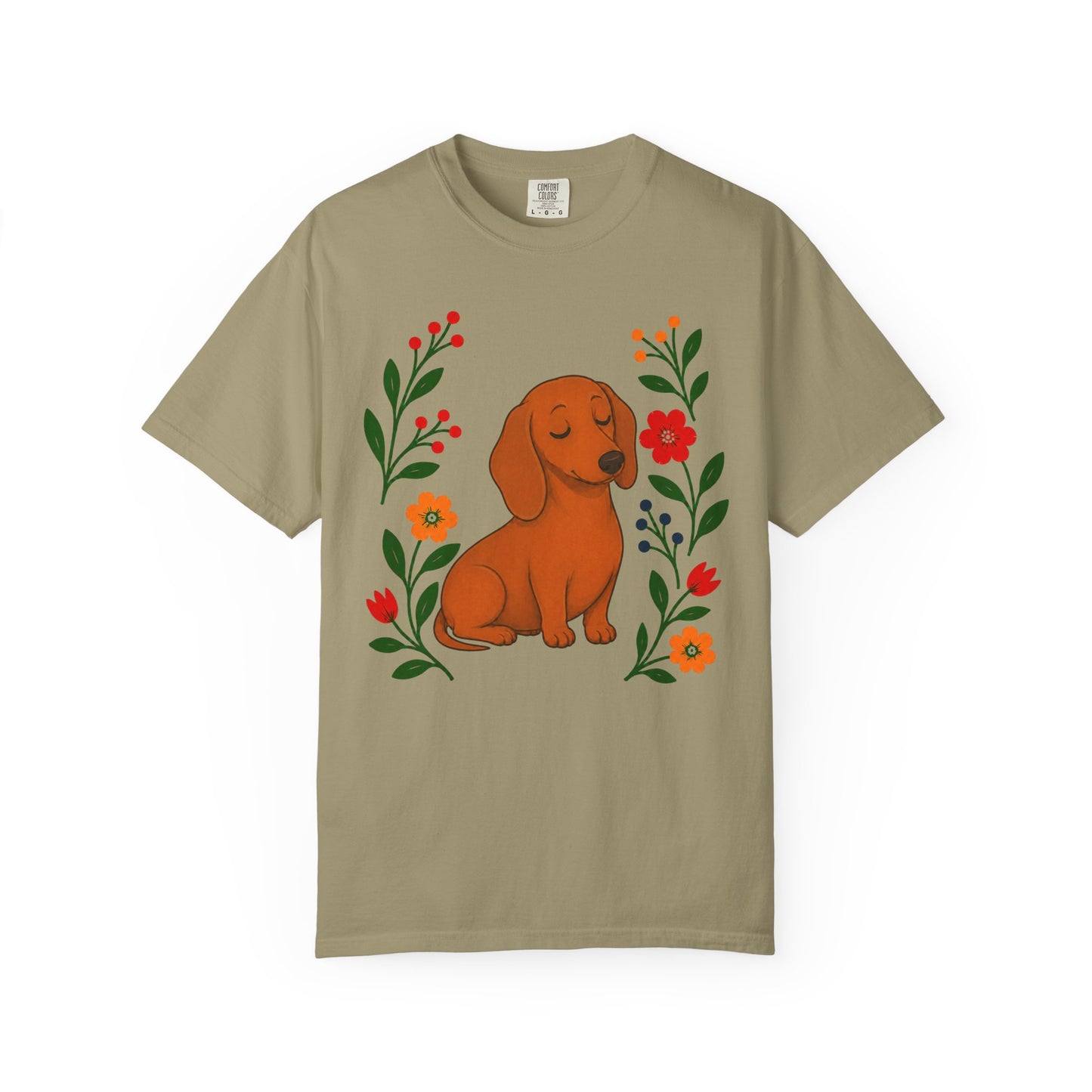 Wildflower Daydreaming Dachshund T-Shirt