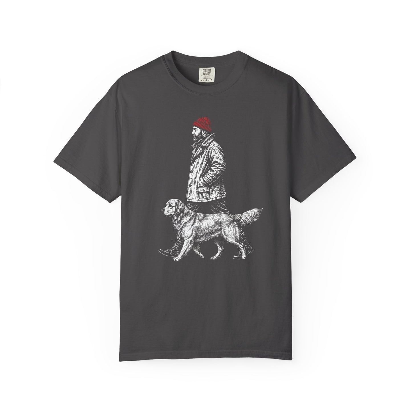 Good Company Vintage Golden Retriever T-Shirt in Graphite from When Dogs Fly