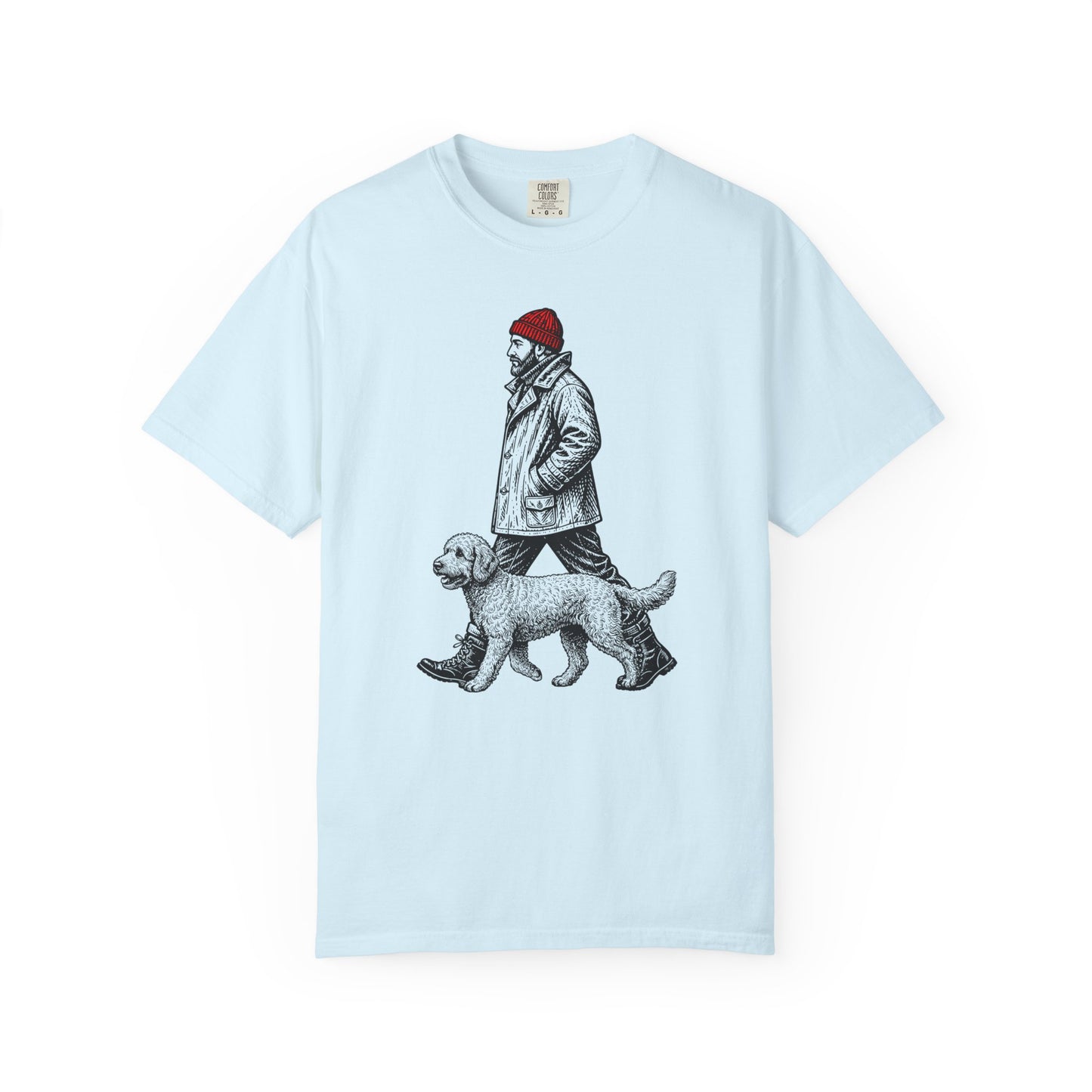 Good Company Vintage Labradoodle T-Shirt in Chambray from When Dogs Fly