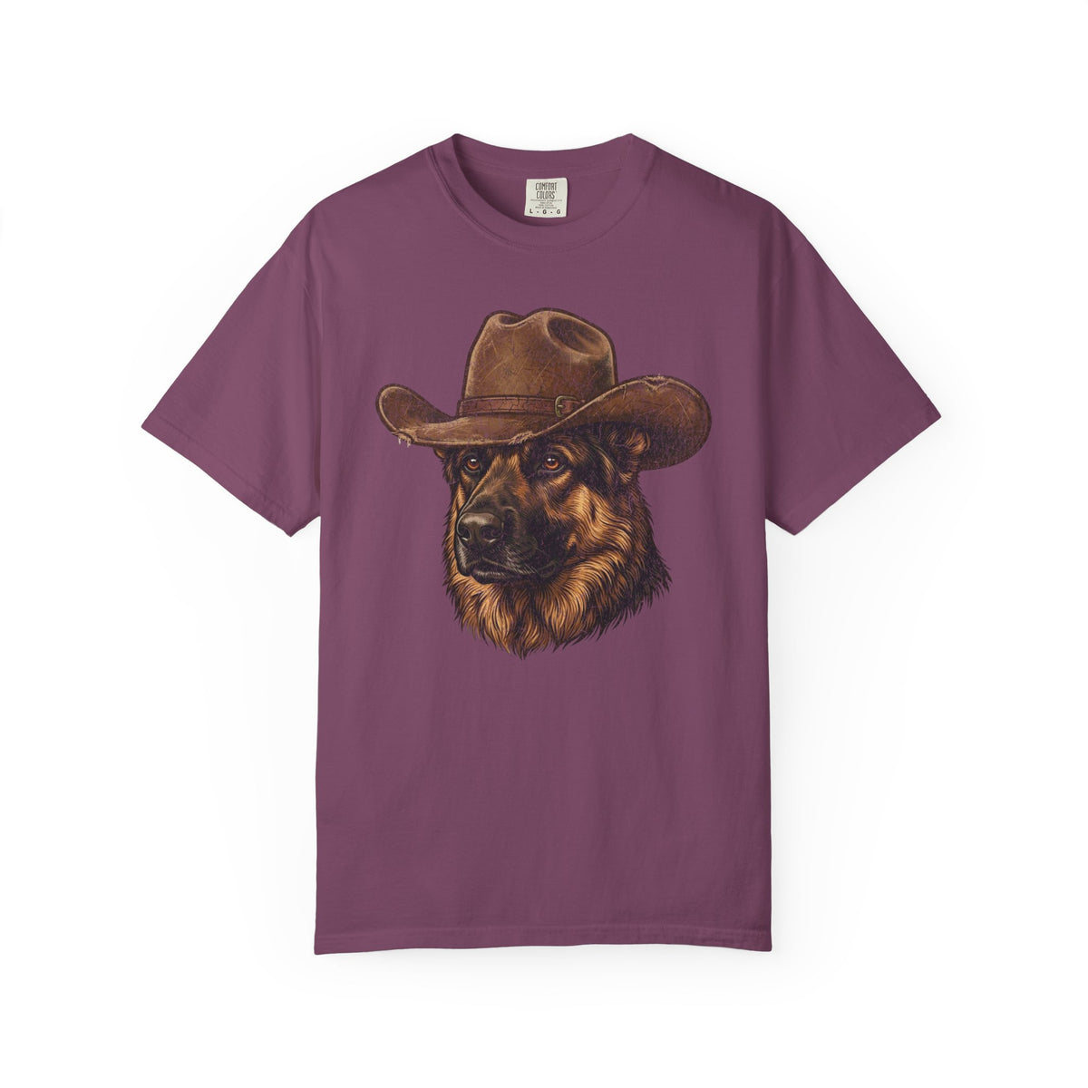 Howdy German Shepherd T-Shirt from When Dogs Fly