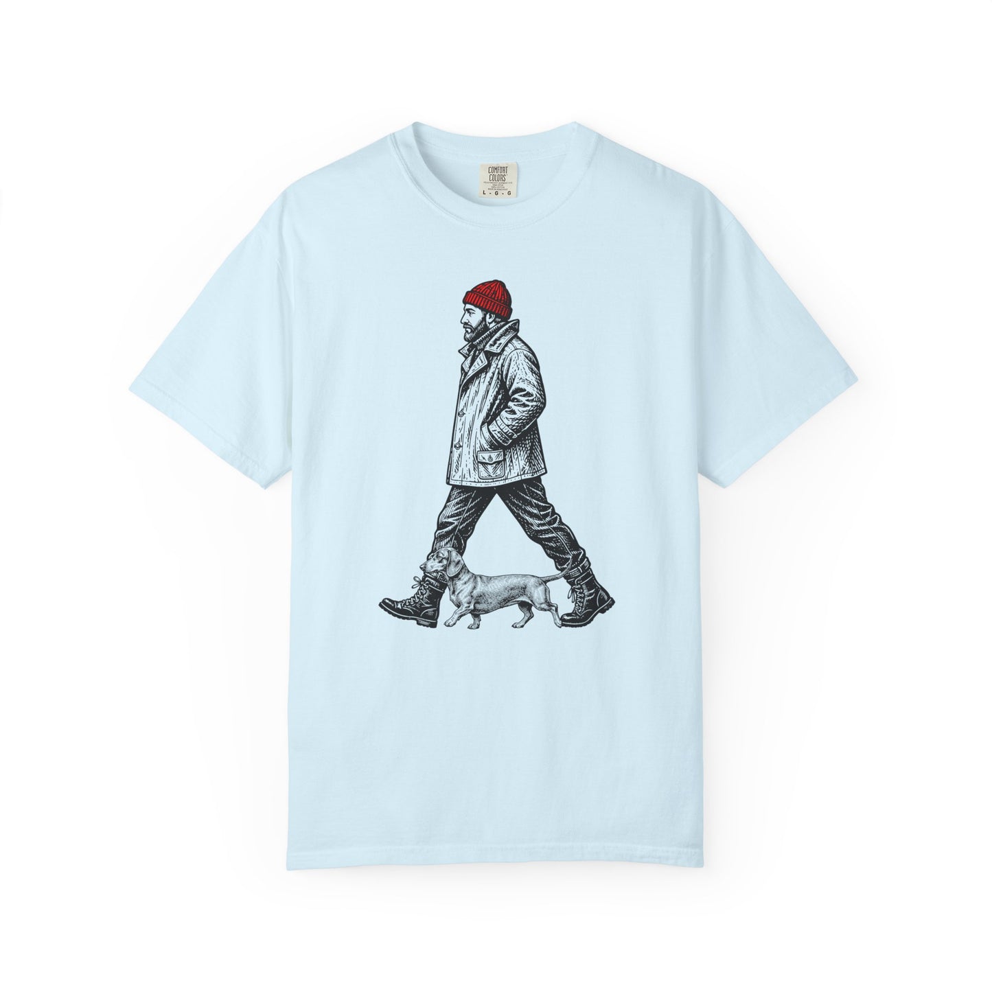 Good Company Vintage Dachshund T-Shirt in Chambray from When Dogs Fly
