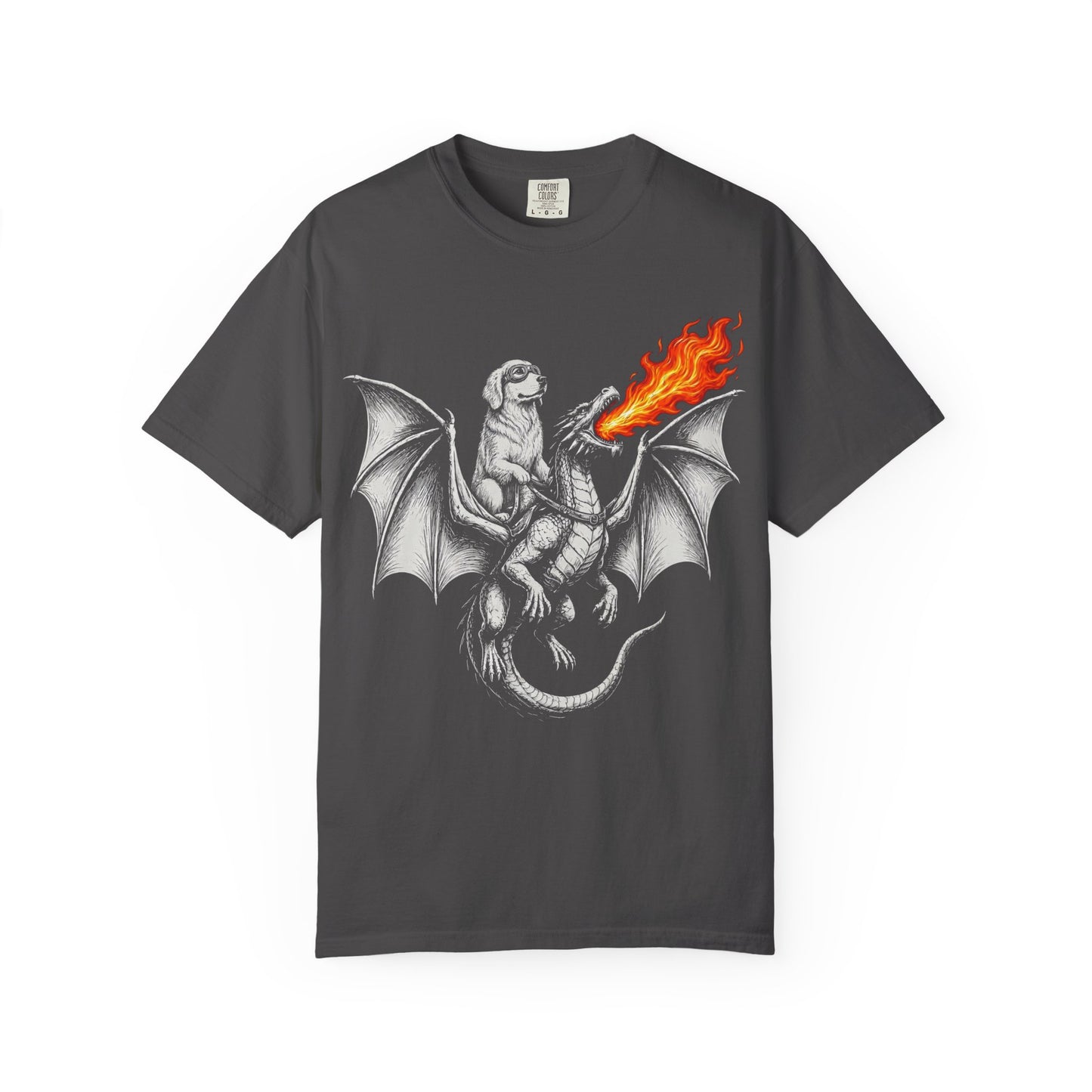 Dragon Riding Golden Retriever T-Shirt