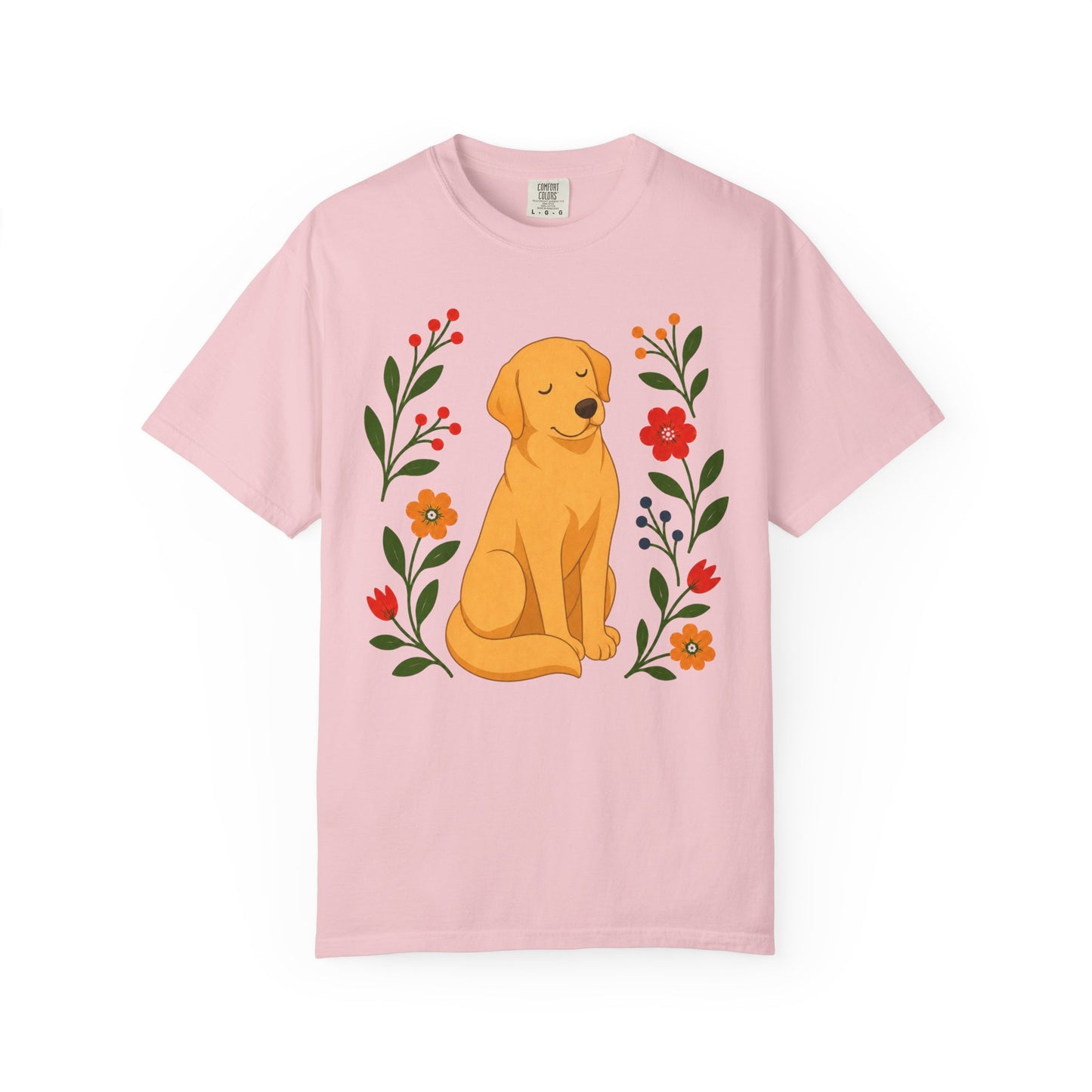 Wildflower Daydreaming Labrador Retriever T-Shirt