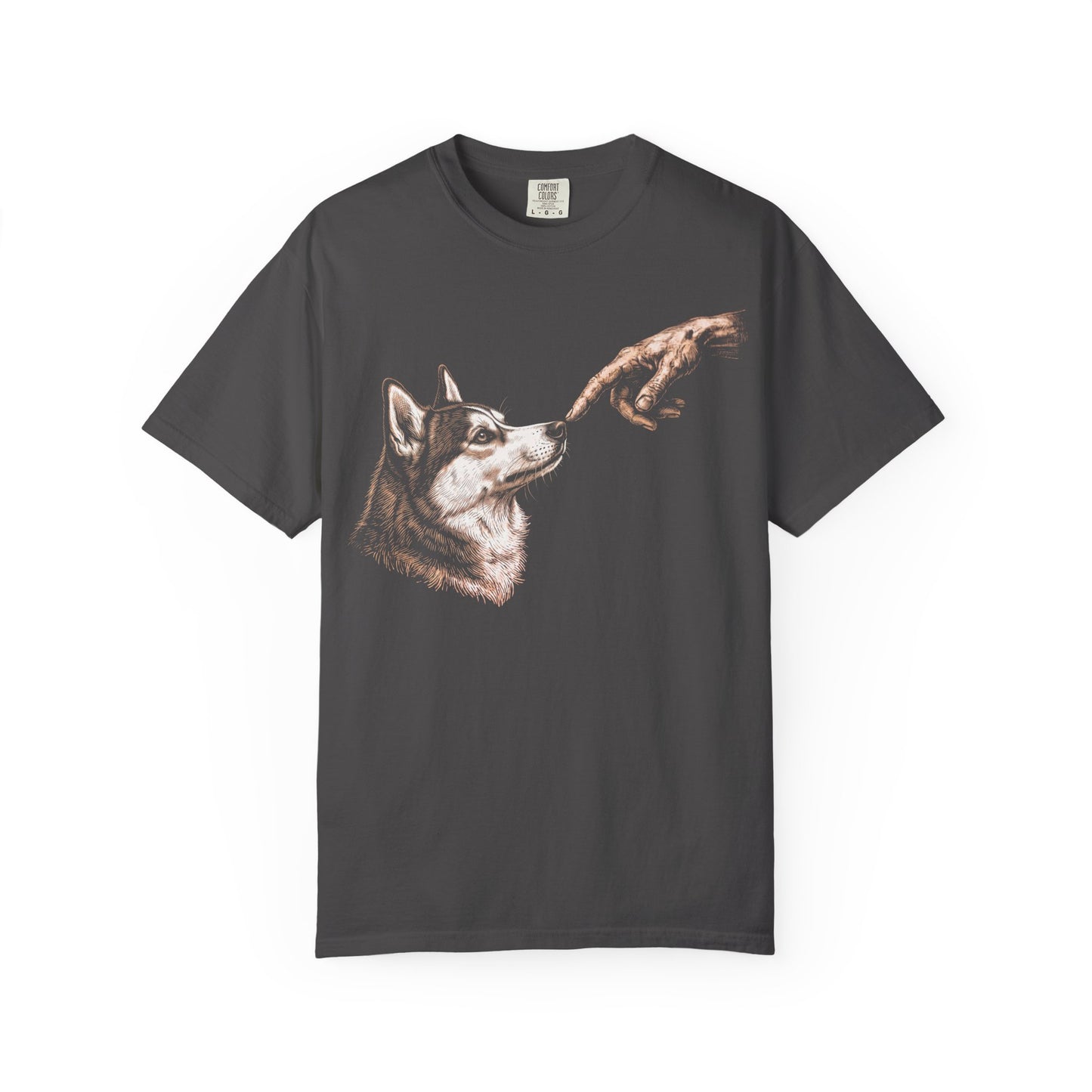 The Big Boop Siberian Husky T-Shirt in Graphite from When Dogs Fly