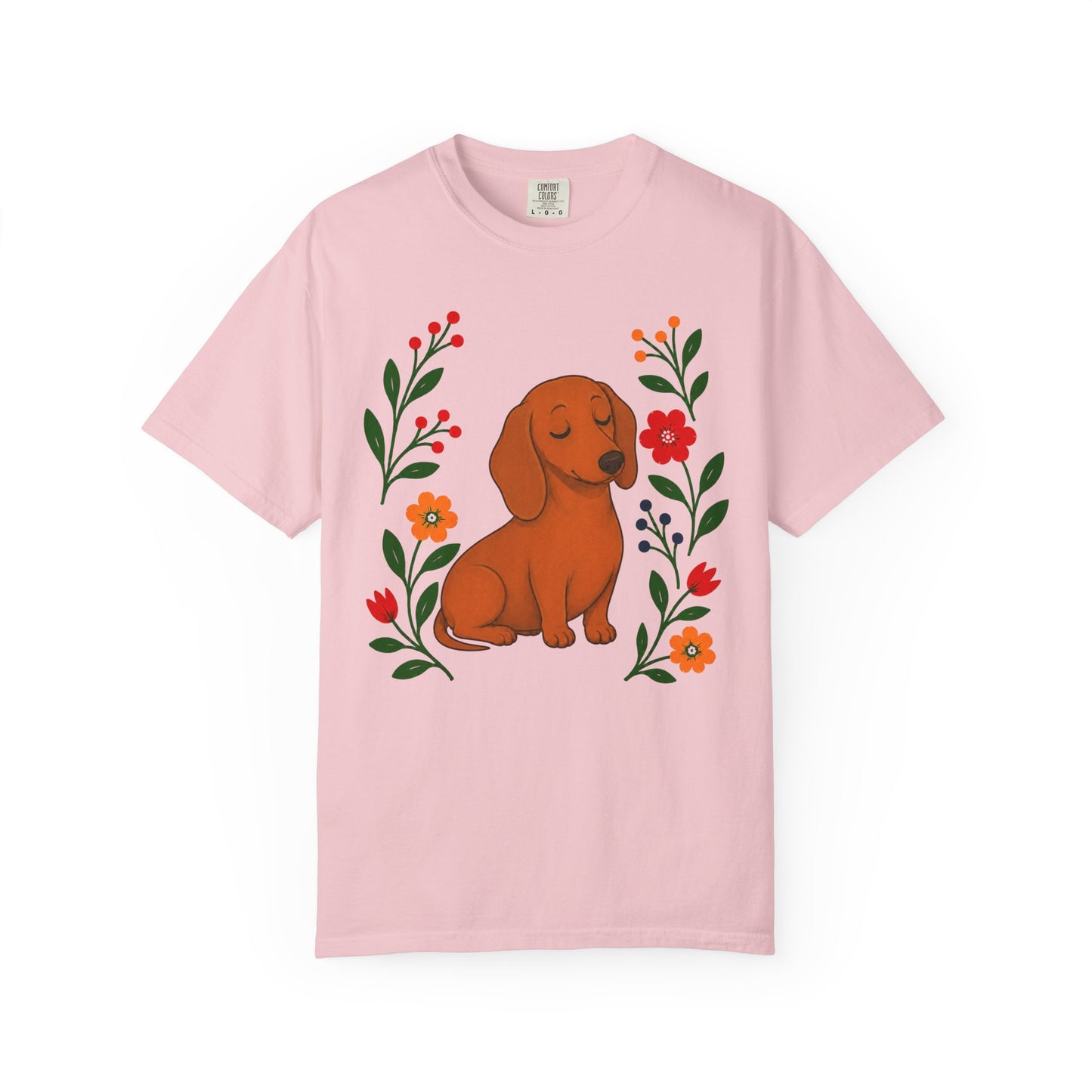 Wildflower Daydreaming Dachshund T-Shirt
